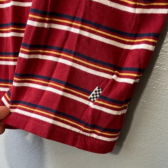 Vans Baby Tee Size XL Striped Cropped T Shirt Skater Grunge Preppy 90s 2000s - Picture 3 of 9